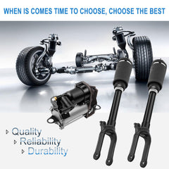 3PCS Front Air Suspension Shock + Compressor For Mercedes W164 ML320 ML350 ML450