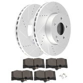 Front Ceramic Brake Pads & Drilled Brake Rotors For 2008-2015 Mercedes-Benz C300 6B93BC-57