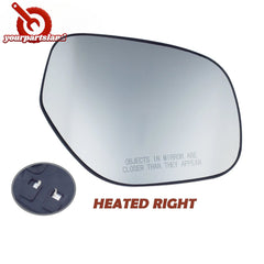 Heated Mirror Glass w/ Backing Plate for Mitsubishi Outlander 10-13 Passenger RH 6B93BC-57