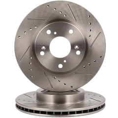 Front Drilled Slotted Brake Rotors For ACURA CSX ILX 2008 2009 2010 Honda Accord KOEEP