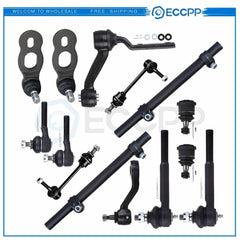 14pcs Front Tie Rod Ends Ball Joints Sway Bars For Ford Crown Victoria 1998-2002 6B93BC-57