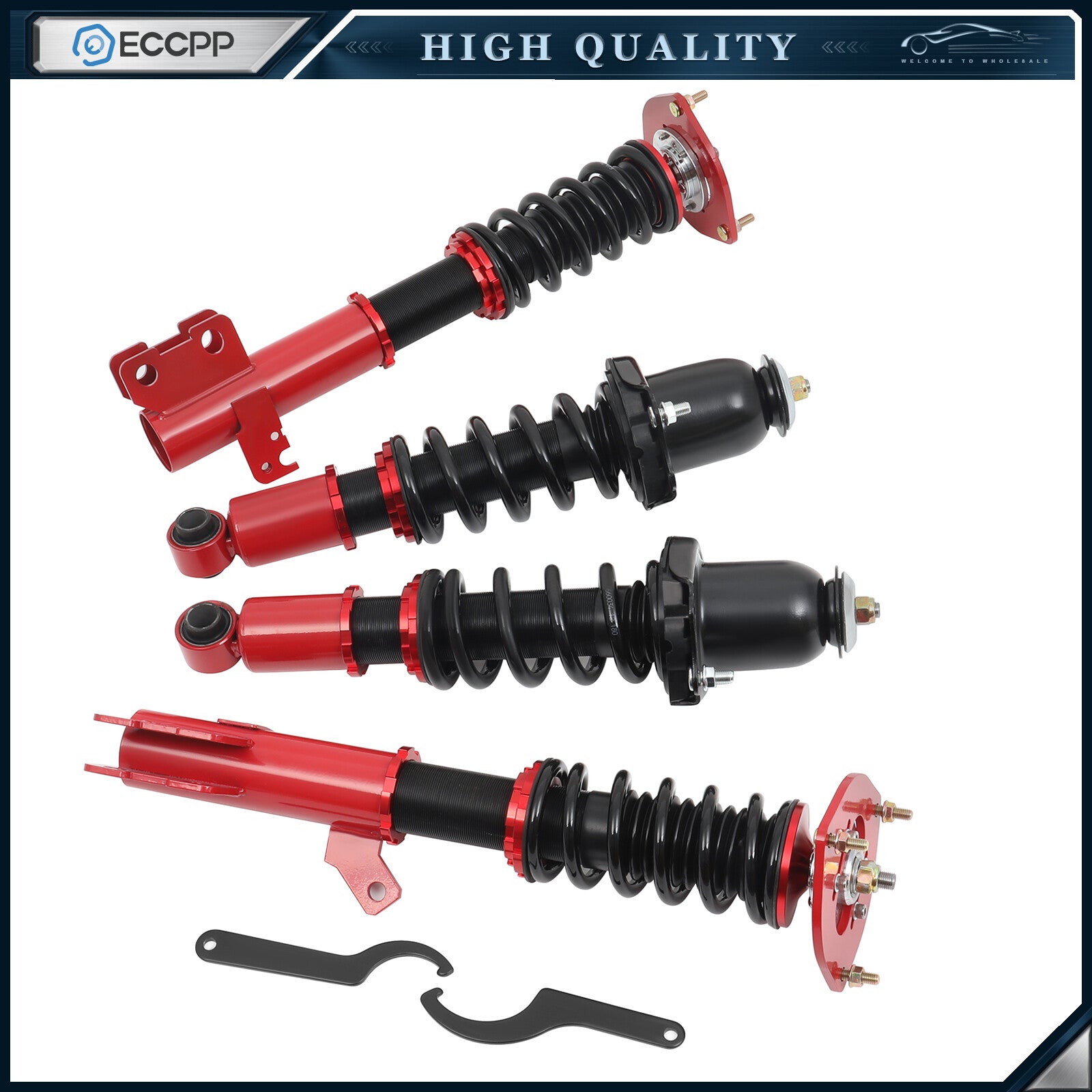 Coilovers Suspension Set Adj. Height Strut Shocks For 03-08 Toyota Corolla E130 6B93BC-57