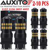 LOT 2-10 AUXITO 3157 3057 4057 LED Amber Yellow Turn Signal Light bulb 48H EOA AUXITO