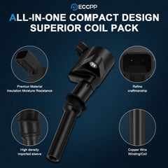 For Ford F150 Lincoln 4.6L 5.4L V8 8 Spark Plugs & 8 Pack Ignition Coils DG508 6B93BC-57