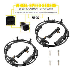 4x Front Rear Left Right ABS Wheel Speed Sensor For 2007-2016 Jeep Wrangler EOA 6B93BC-57