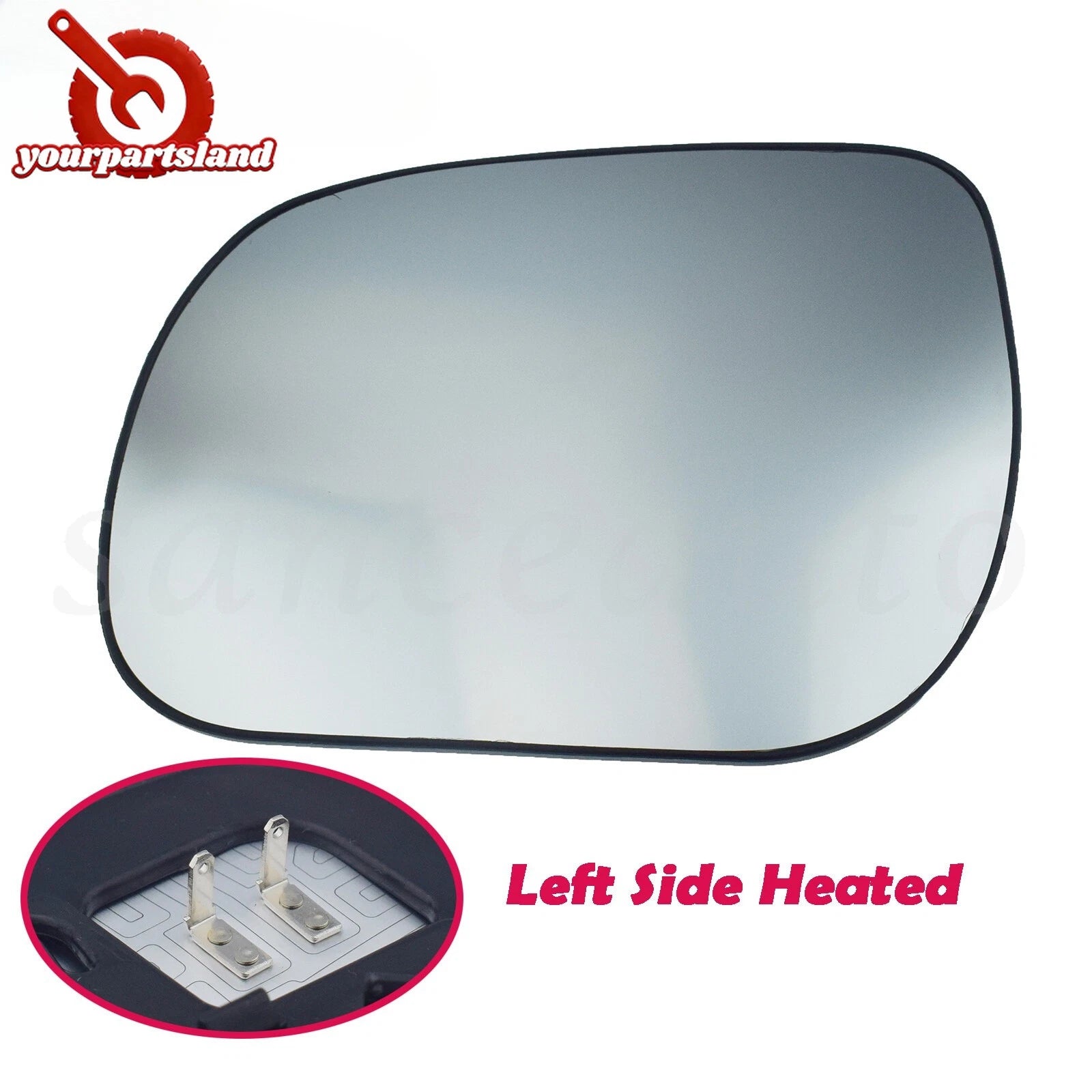 Left Mirror Glass W/ Plate Heated For Toyota RAV4 2.5L 3.5L 2006-2012 8796142790 6B93BC-57