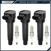 3 For 1.0L L3 Smart Fortwo 2011 2012 2013 2014 2015 Ignition Coil Spark Plugs
