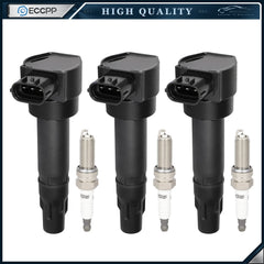 3 For 1.0L L3 Smart Fortwo 2011 2012 2013 2014 2015 Ignition Coil Spark Plugs