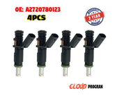 4 Pcs Fuel Injector A2720780123 For Mercedes Benz CLK C209 3.5 2008 6B93BC-57
