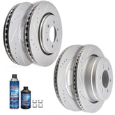 Front Rear Brake Rotors Discs For 2012 2013 2014-2016 Ford F-150 Drilled Slotted 6B93BC-57