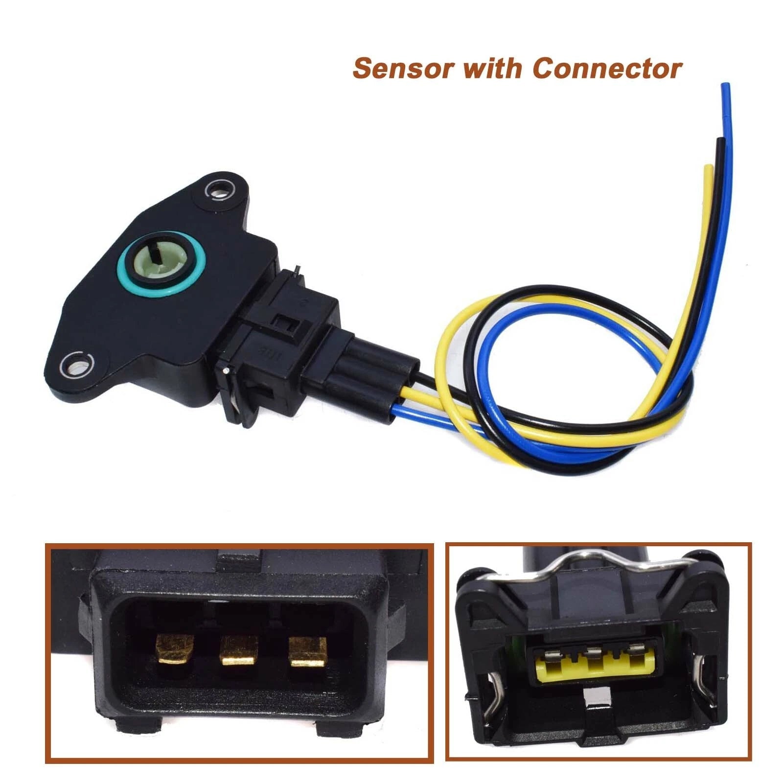 Throttle Position Sensor TPS w/ Plug Connector Wire For Kia Saab Volvo 1336385 6B93BC-57