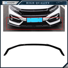 For 16-21 Civic Hatchback & Si Painted Black Front Bumper Body Kit Lip 3PCS