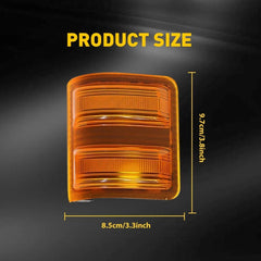 FOR 08-16 Ford F250 F350 F450 Super Duty Side Marker Mirror Signal Lights Amber 6B93BC-57