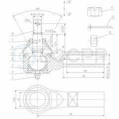 8Pcs Front Lower Control Arms Rear Sway Bar Links For 2001-2002 03 Mazda Protege KOEEP