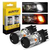 AUXITO White/Amber 3157 LED DRL Switchback Turn Signal Light Bulb Error Free EOA AUXITO