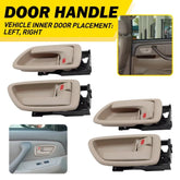 4PCS Door Handles Inside Interior Fits 2000-2004 Toyota Avalon 2001-07 Sequoia A 6B93BC-57