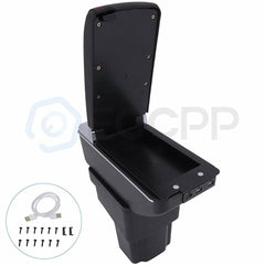 For Nissan Juke 10-15 Black Center Console Container Armrest Storage Box 6B93BC-57