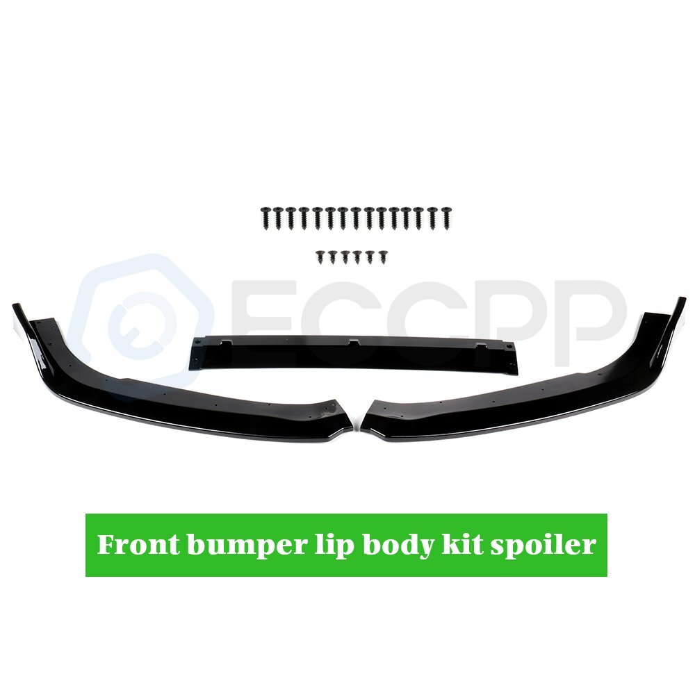 For 2018-2020 Honda Accord Painted Black Front Bumper Lip Spoiler 6B93BC-57