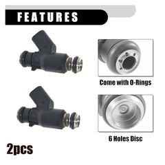 2x Fuel Injectors For Harley Davidson Blackline Breakout Dyna Rocker 27709-06A 6B93BC-57