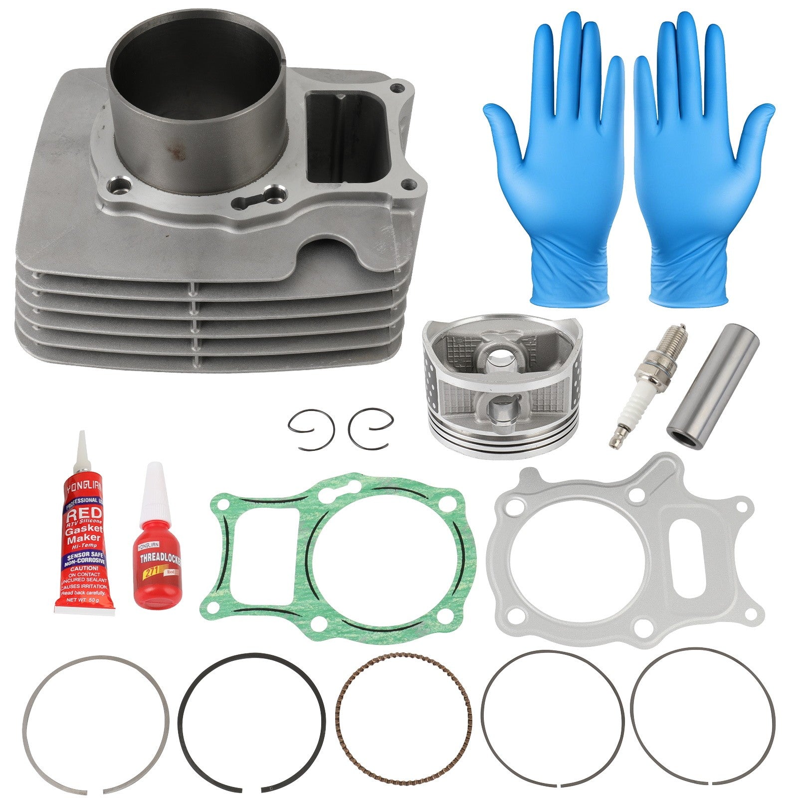 Cylinder Piston Gasket Top End Kit Fits Honda TRX250EX 250X Recon 250 Big bore KOEEP