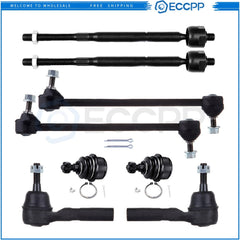 Front Lower Ball Joints Steering Sway Bar Tie Rod End For 09-10 Chrysler Sebring 6B93BC-57