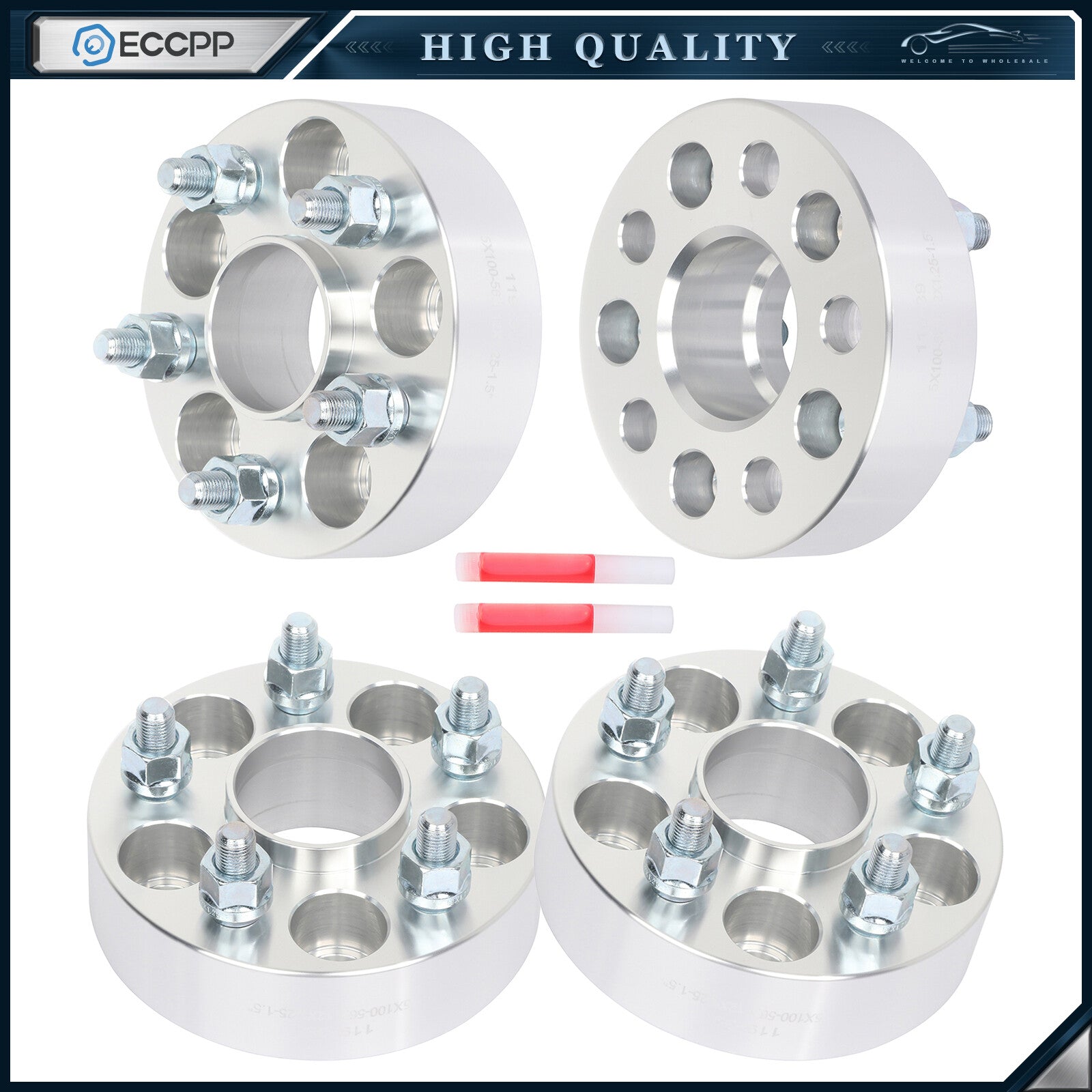 4 Pcs 1.5" 5x100 Hub Centric Wheel Spacers For Subaru Impreza Outback Forester 6B93BC-57
