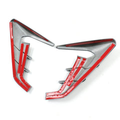 2Pcs ABS Glossy Carbon Fiber Grain Side Camera Cover For Tesla Model 3 Highland