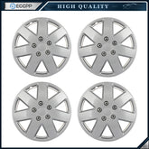 ECCPP 4Pcs Wheel Covers Fits 5 Lug R16 Tire Snap On 16" Wheel Hub Caps Silver ECCPP