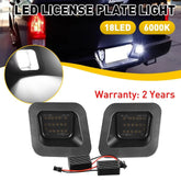LED Rear License Plate Lights For 2003-2018 Dodge Ram 1500 2500 3500 SMOKED LENS 6B93BC-57