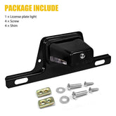 Trailer LED License Plate Light Mount Bracket Universal 12V 24V For RV Boat Tag 6B93BC-57