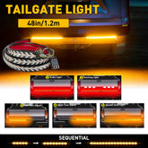 48" Truck Tailgate LED Light Bar Sequential Signal Brake Reverse Tail Strip EOA 6B93BC-57