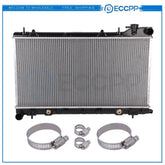 Radiator For 2003-2008 Subaru Forester with Universal Oil Hose Clamps Kit