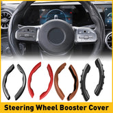 37-38cm Carbon Fiber Red/Black/Brown Steering Wheel Cover Protector Non-Slip EOA 6B93BC-57