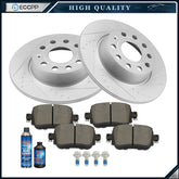 272mm Rear Drilled Brake Rotors Ceramic Pads for 2015 - 2018 VW GOLF GTI Passat