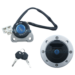 For Kawasaki Ninja ZX6R ZX7R ZX9R ZZR400 ZXR750 Ignition Switch Gas Cap Lock Set