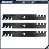 3PK Toothed Mower Blades Set For John Deere M115496 M113518 54"Deck KOEEP