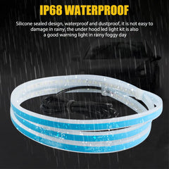 White 180cm Flexible Car Hood Day Running lED Light Strip Accessories Universal 6B93BC-57