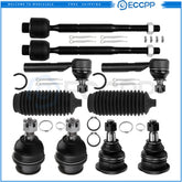 Lower Upper Ball Joints Tie Rod End Rack Pinion Bellow For 03-09 Toyota 4Runner 6B93BC-57