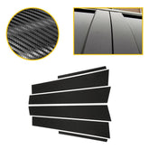 6PCS Carbon Fiber Car Door Pillar Posts Trim Cover For 2011-2021 Dodge Charger A 6B93BC-57