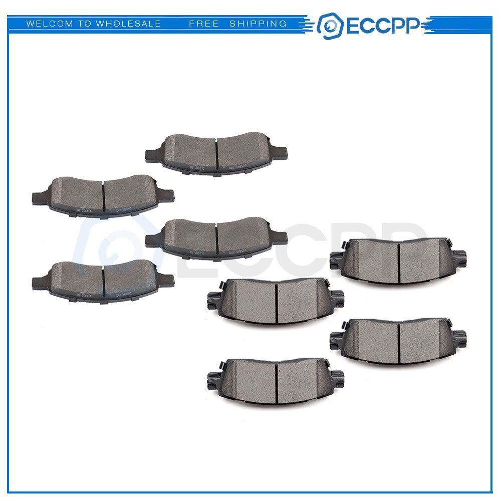 Front Rear Ceramic Brake Pads For Buick Enclave Chevrolet Traverse GMC Acadia 6B93BC-57
