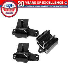 Fits 1986-1994 Nissan D21 4WD 2.4L Engine Motor & Trans Mount Set 3pcs : A2718, 6B93BC-57