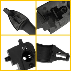 LH Driver Side Exterior Door Handle and Bracket Black for 2000-07 Ford Focus EOA 6B93BC-57