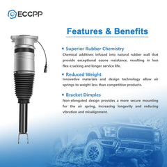 1Pcs Rear Air Suspension Strut Shock For Continental Flying Spur GT GTC Phaeton 6B93BC-57