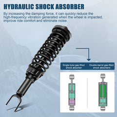 For Honda Civic 96-00 Complete Struts / Shocks Coil Spring Assembly Rear Pair x2 6B93BC-57