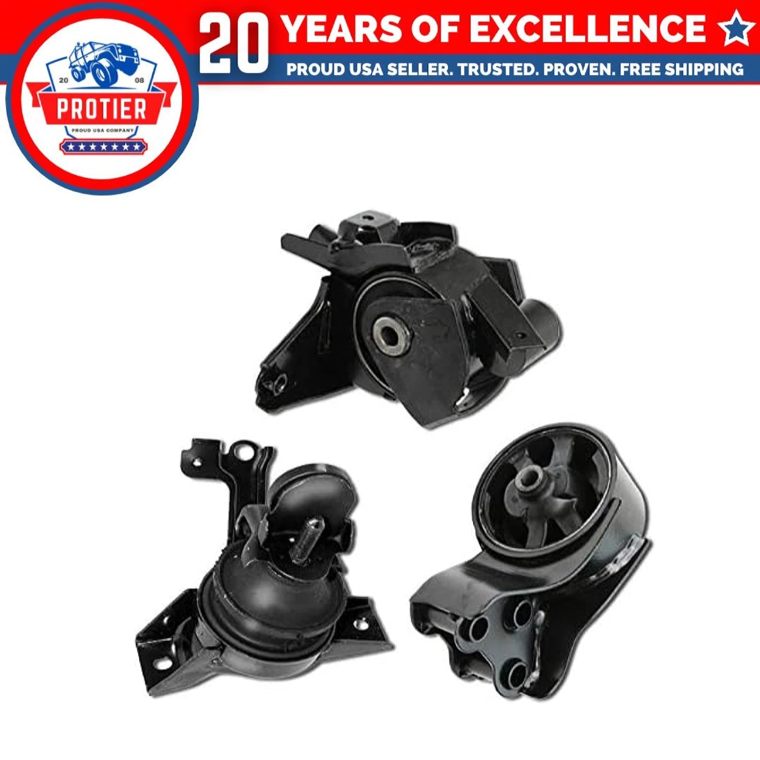 Fits 2001-2006 Hyundai Elantra 2.0L w/AUTO Trans Motor & Trans Mount Set 3PCS : 6B93BC-57