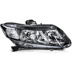 Pair Kit Headlights Assembly For 2012-2015 Honda Civic 1.5L 1.8L 2.4L Black 6B93BC-57
