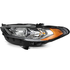 For 2017-2020 Ford Fusion Black Clear Lens Left Side Headlight Assembly
