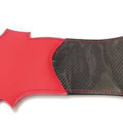 Carbon Fiber Red PU Leather Steering Wheel Hand Sewing Wrap For Tesla Model S/X