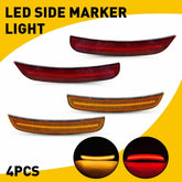 For 15-23 Chrysler 300 300C 300S LED Rear Red Front Amber Side Marker Lights EOA 6B93BC-57