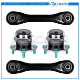 4PC Rear Wheel Bearing Hub Lower Control Arms For 06-12 Mazda 5 & 04-09 Mazda 3 6B93BC-57